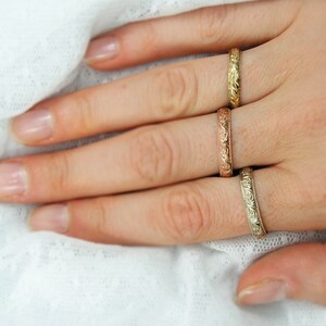 Women wedding ring. wedding band .wedding ring. yellow gold band. gold wedding band .gold wedding ring .women wedding band. image 7