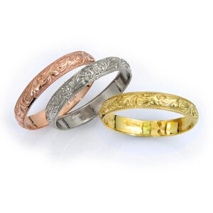 Women wedding ring. wedding band .wedding ring. yellow gold band. gold wedding band .gold wedding ring .women wedding band. image 4