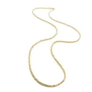 14k Gold necklace- sparkly diamond cut beads bracelet. Gold necklace, gold jewelry, gold beades, solid gold necklace, 14k gold necklace.