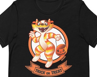 Halloween CANDY CORN MONSTER Unisex T-shirt - Black