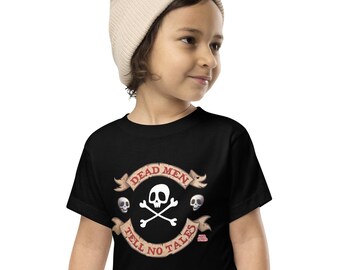 Pirate "Dead Men Tell No Tells" Toddler Short Sleeve T-shirt