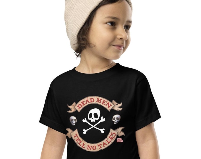 Pirate "Dead Men Tell No Tells" Toddler Short Sleeve T-shirt