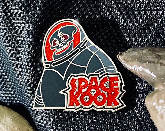 Space Kook Glitter Enamel Pin