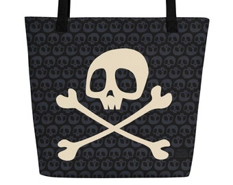 Pirate Skull & Crossbones Tote Bag