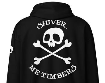 Pirate Skull & Crossbones Zip Hoodie