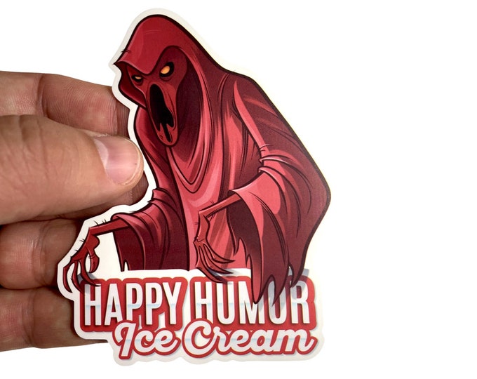 Ice Cream Phantoms *Strawberry-Scented* 3" Vinyl Sticker - Free Shipping!