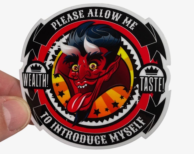 ROLLING STONES Sympathy Devil 3" Vinyl Sticker - Free Shipping!