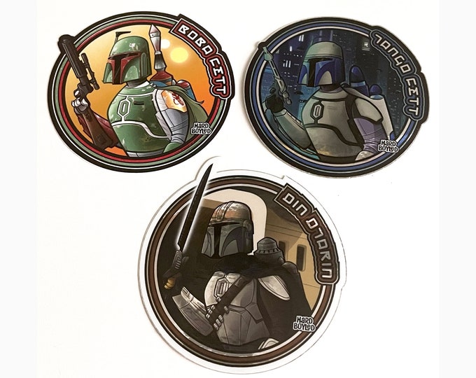 STAR WARS: Bounty Hunters Vinyl Sticker Set - Free Shipping!