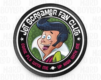 JET SCREAMER Fan Club 1.5" Pin-Back Button