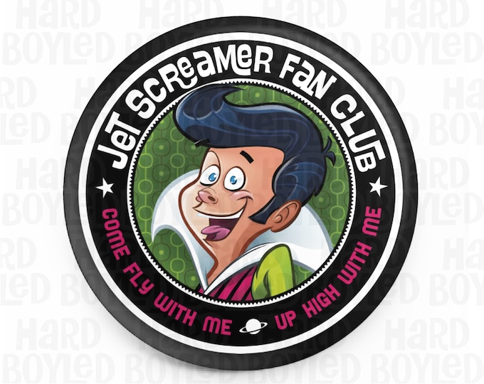 JET SCREAMER Fan Club 1.5" Pin-Back Button