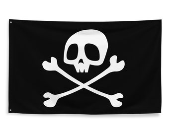 Jolly Roger Skull & Crossbones Pirate Flag