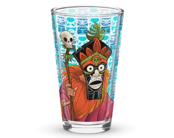 Tiki Witch Doctor Shaker Pint Glass