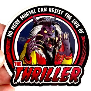 Michael Jackson: THRILLER 3 "Vinyl Sticker - kostenloser Versand!