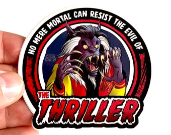 Michael Jackson: THRILLER 3" Vinyl Sticker - Free Shipping!