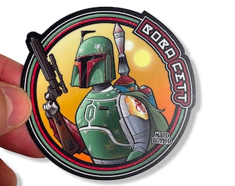 STAR WARS: Boba Fett Vinyl Sticker - Free Shipping!