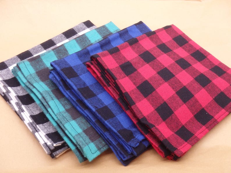 Lumberjack Towels Jumbo Flannel Dish Towel Buffalo Plaid Etsy