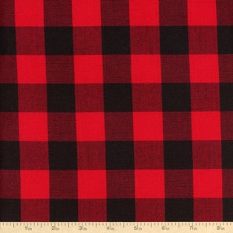 Lumberjack Christmas Napkins Buffalo Plaid Cotton Napkins 4 Red /& Black Check