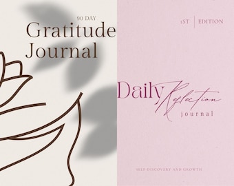 Self-Reflection & Gratitude Journal Bundle | Mindfulness, Positivity, Personal Growth