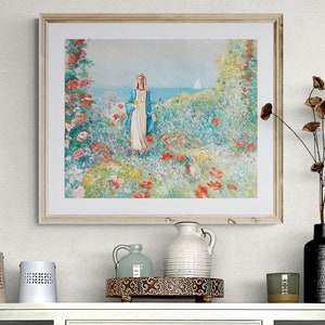 Our Lady Star of the Sea Art Print, Stella Maris Art, Catholic Canvas Wall Art, Catholic Gift for Mom, for Wife, for Easter for Confirmation