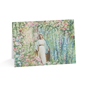 Katholieke wenskaartenset (10 stuks), blanco binnenkant met enveloppen, 7 x 5 katholieke kaarten, gezegende moederkunst, Onze-Lieve-Vrouw van Genade