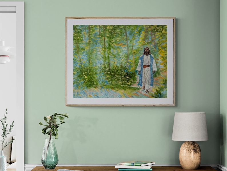 black Jesus wall art