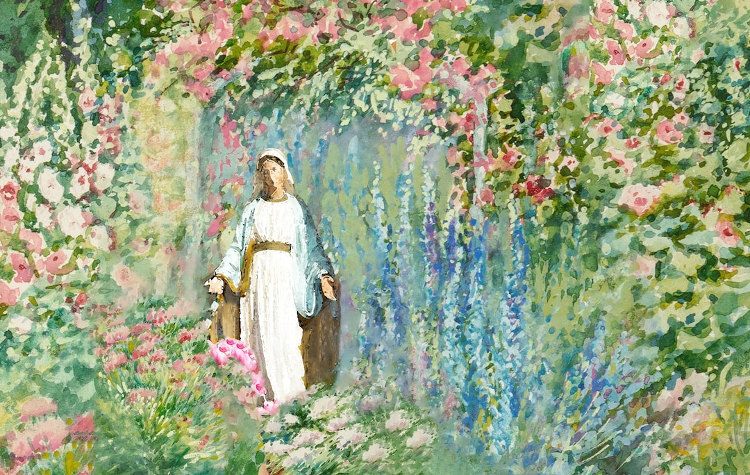 Our Lady of Grace Art, Catholic Art Prints, Blessed Mother, Catholic Gifts for Women, Virgin