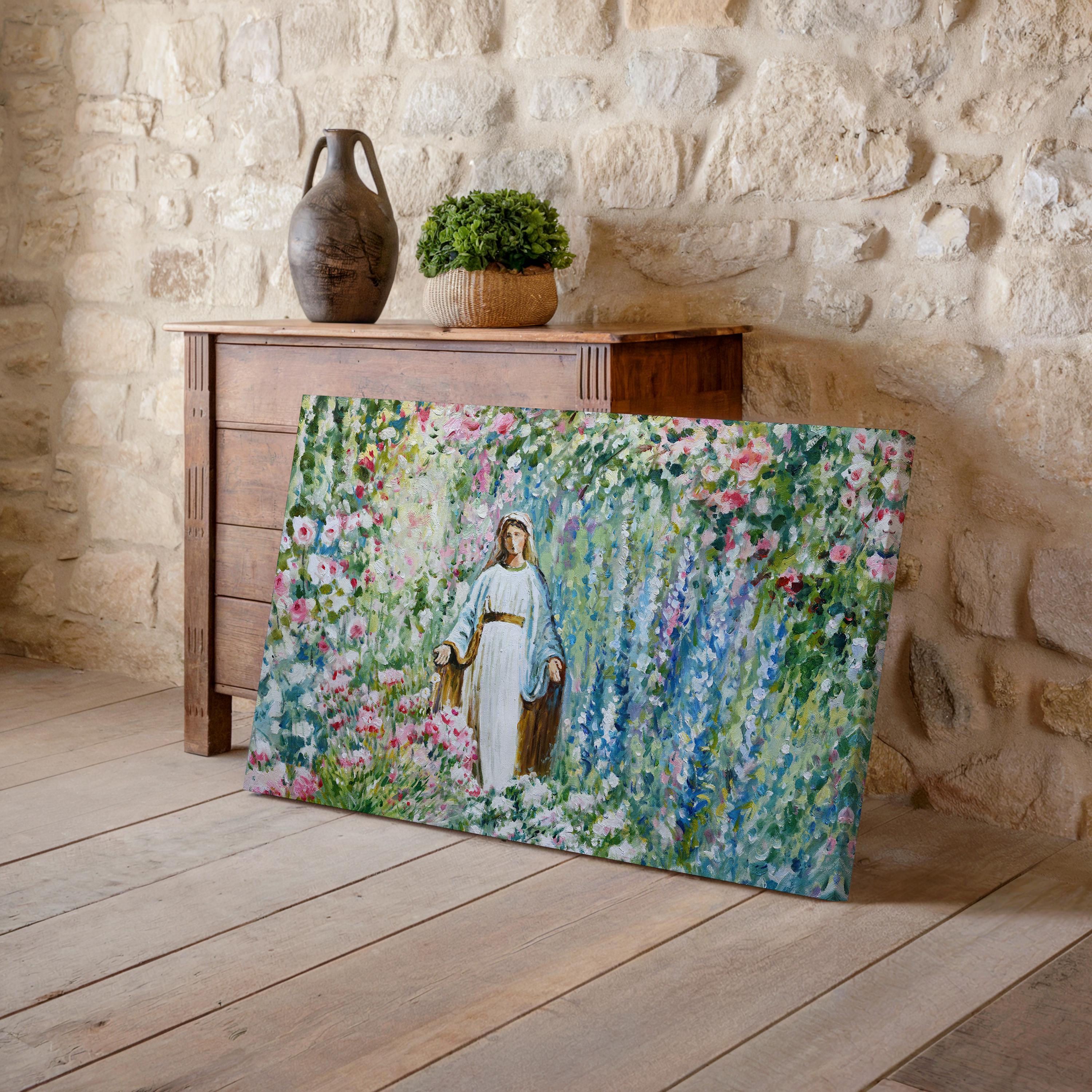 Virgin Mary Art Canvas Print, Catholic Mothers Day, Our Lady of Grace ...