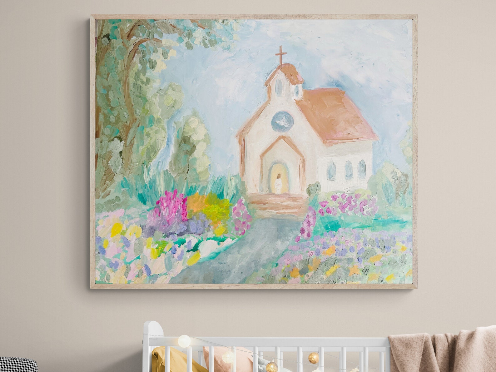 Christian Children's Wall Art Church Nursery Decor Etsy