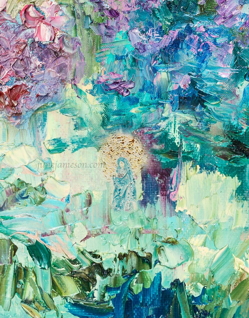 Virgin Mary Painting Catholic Wall Art Catholic Art Prints Etsy