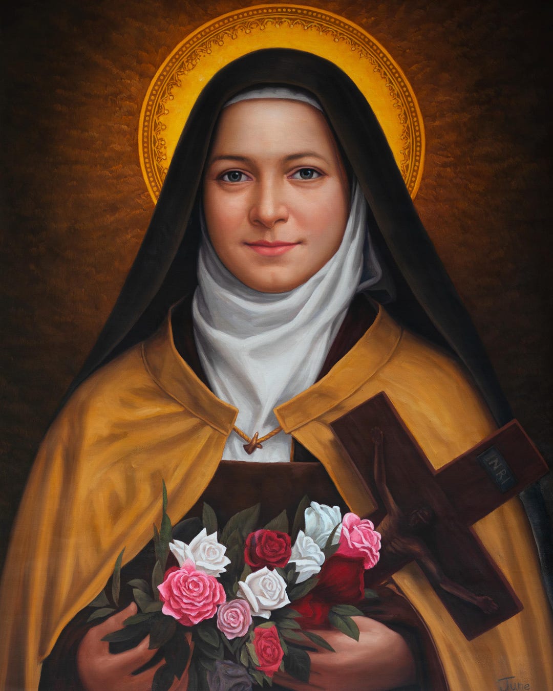Saint Thérèse of Lisieux Catholic Fine Art *PAPER* Print | the Little ...