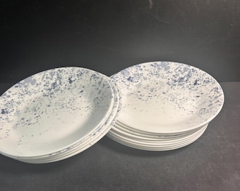 Corelle Indigo Speckle 18-delige dinerset_ Vitrelle_ Servies voor 6. Nieuwe, geopende doos