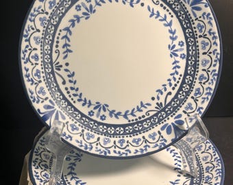 Corelle Portofino Speiseteller / Salat- und Dessertteller. Italienisches Küstenblau