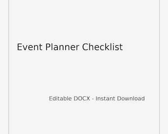 Event Planner Checklist