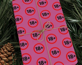 Roligt presentpapper för vuxna 18+ Styggt presentpapper för honom och henne