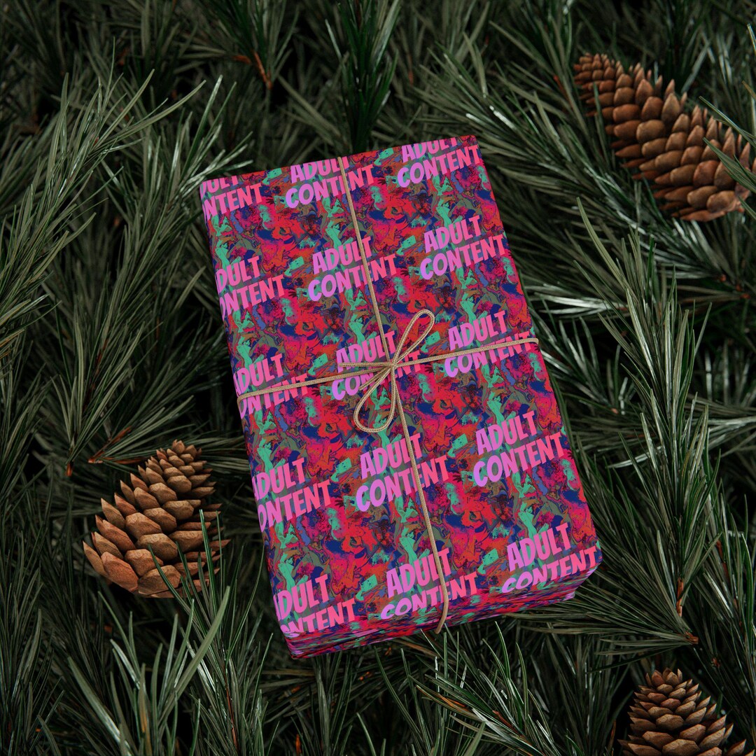 Adult Content Wrapping Paper Party Gift Paper Bachelorette Christmas - Etsy