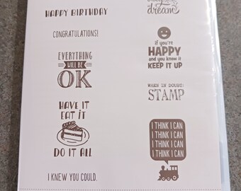 Stampin Up Retired Designer Tee Stamp Set