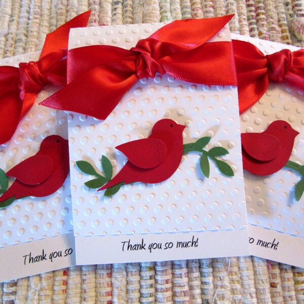 Thank You Cards  Red Bird  Set of 6