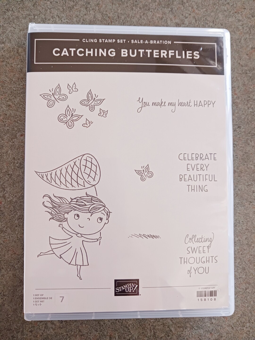 Stampin up Retired Catching Butterflies Stamp Set - Etsy