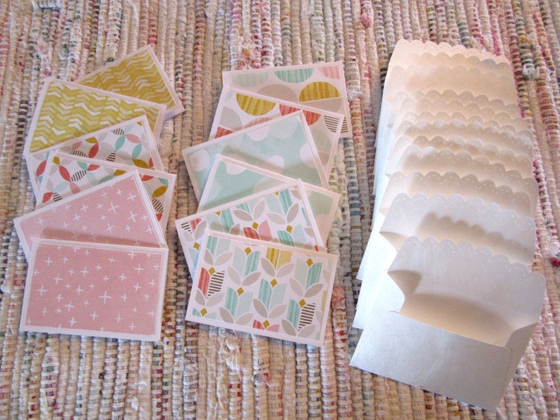 Little Note Cards and Envelopes Set of 12 Package #2