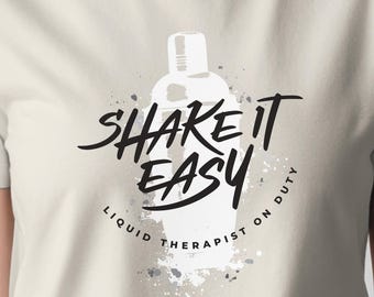 Camiseta Shake It Easy / Regalo divertido de camarero / Camiseta de terapeuta líquido