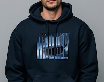 Ice Hockey Hoodie | Hockey Puck Photo Sweatshirt
