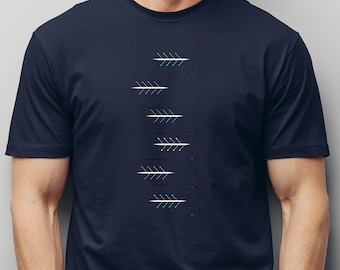 Camiseta de remo minimalista / Patrón de equipo para el día de la regata / Regalo "Si lo sabes, lo sabes"