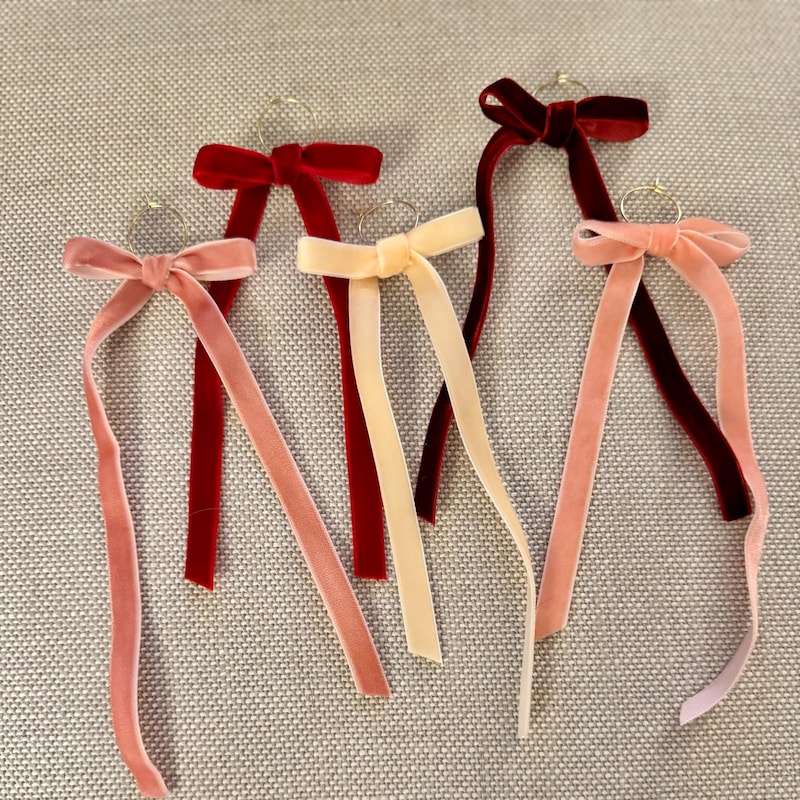 Bow Drink Charms - Etsy