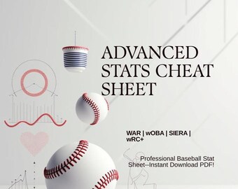 Spickzettel für erweiterte Baseballanalytik-Statistiken