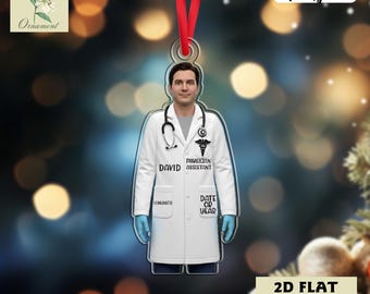 Personalized Physician Assistant Ornament, Pa White Coat Keepsake, Medical Graduation Gift, Pa School Grad, Healthcare Worker Christmas