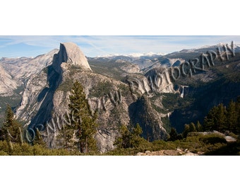 Yosemite Highlands - Matted photograph of Yosemite National Park