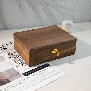 Solid Wood Lockable Jewelry Storage Box | Velvet Lined Keepsake Box | Luxury Gift for Wife Mom Daughter | birthday gift | anniversary gift