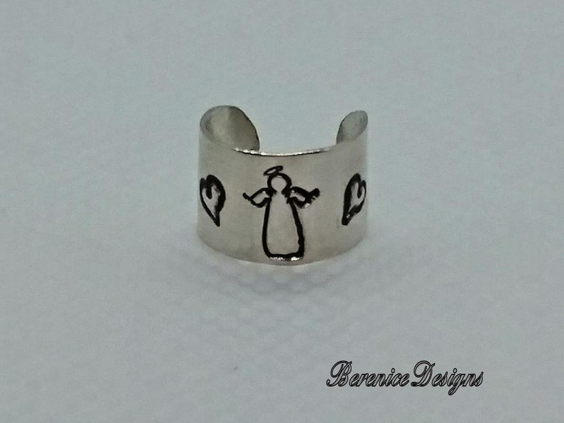 Sterling Silver Ear Cuff with Angel