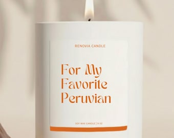 Peruvian Friend Gift Candle From Peru