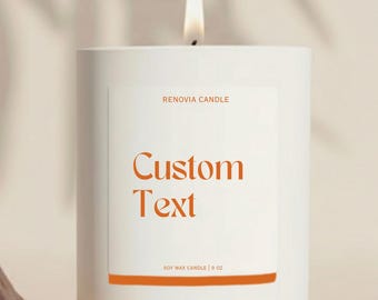 Custom Message Candle Personalized Smells Like Your Message Candle Funny Handmade Unique Birthday Holiday Care Package Parent Friend